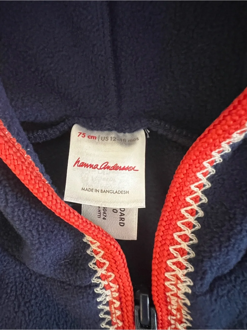 Hanna Andersson - Fleece Full Zip Rainbow/Sun Hooded Jacket